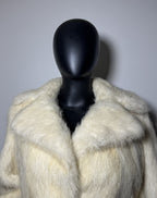 Luxury Genuine Mink Fur Coat for Women | Real Mink Fur Long Coat | Cream & Golden Beige Two Tone Mink Coat | Elegant Winter Outerwear
