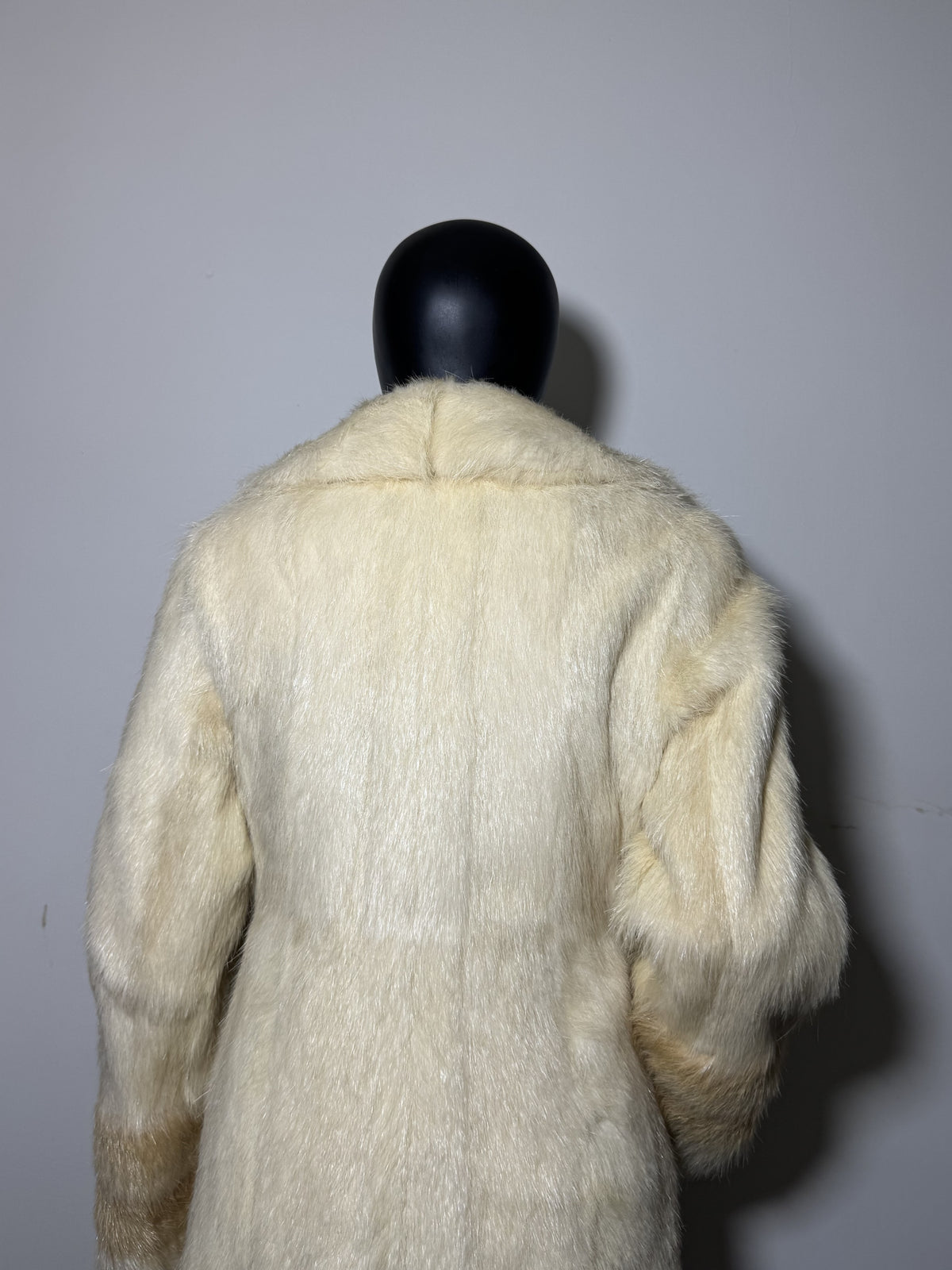 Luxury Genuine Mink Fur Coat for Women | Real Mink Fur Long Coat | Cream & Golden Beige Two Tone Mink Coat | Elegant Winter Outerwear