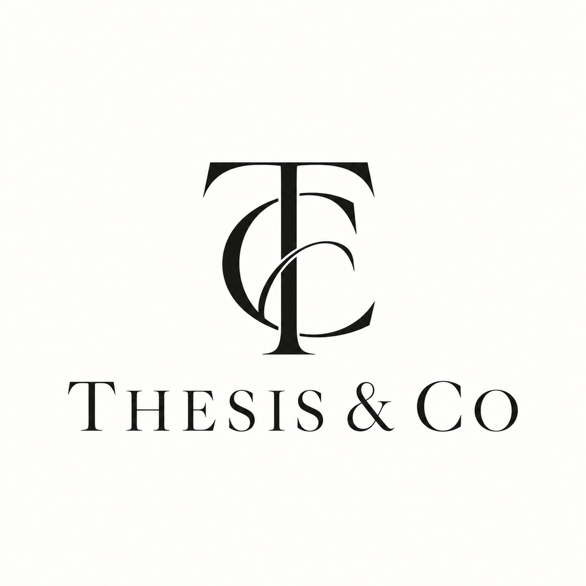 Thesis & Co monogram and wordmark